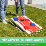 GoSports Portable Cornhole Sets, 8 Styles – Choose 4 x 2 ft or 3 x 2 ft - Boards Include 8 Bean Bags, Travel Case, and Game Rules