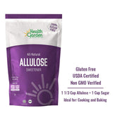 Health Garden Allulose Sweetener - Gluten and Sugar Free - Zero Net Carb - Non GMO - Kosher - Keto Friendly (14 oz)