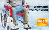 Trendcode Wheelchair Cushions，Pressure Pain Relief Accessories with Armrest Covers. Supports Coccyx & Back, Non-Slip. Fits 18" Wheelchair with Full Arms, Blue.