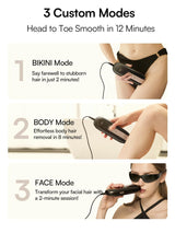 Laser Hair Removal Device for Women and Men, INIA Fond Hair Remover with Long-Lasting in Hair Reduction for Body&Face, Safe at-home Results for Armpits, Bikini and Legs