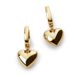 Ana Luisa Heart Charm Earrings for Women 14K Gold & Silver Rhodium Plated