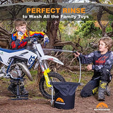 Portable Shower for Camping with Dry Bag - Camp Shower with Rechargeable Battery and Included 10L Dry Bag for Water Storage. Complete Camping Shower in a Bag (+Sprayer Attachment).