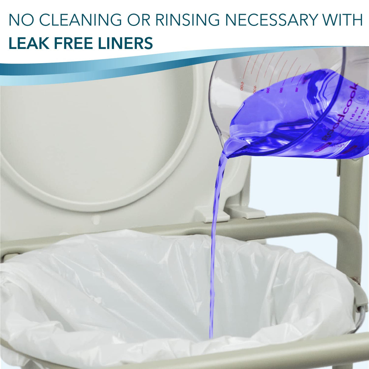 TidyCare Bedside Commode Liners for Portable Toilet Chair Bucket and Bedpan | Value Pack of 192 Disposable Waste Bags for Adults in Medical Care | Universal Fit Portable Toilet Liners