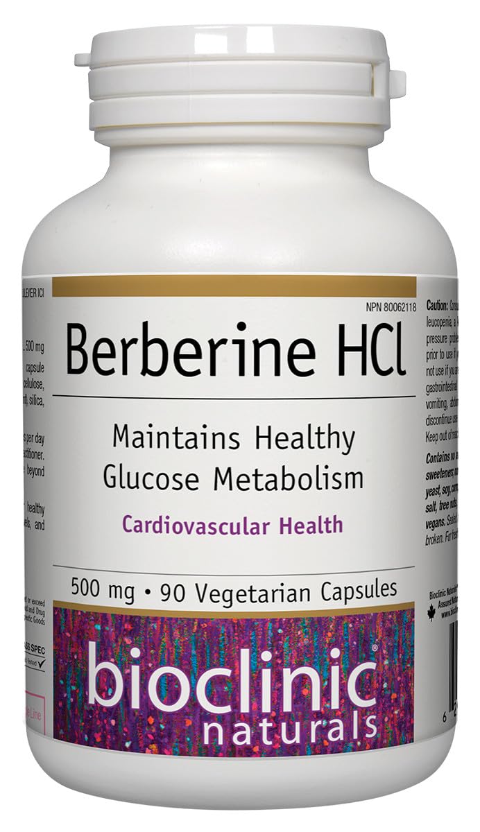 Bioclinic Naturals Berberine HCL 500 mg 90 Caps