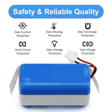 MULS 12.8V M210 Battery Replacement for Lefant M210 M210 Pro M210P M210B M213 M213S M320, OKP Life K2 Robot Vacuum Cleaner 2000mAh