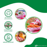 Southern Champion Tray 0409 #50 Southland Paperboard Food Tray, 1/2 lb Capacity, Red Check (Case of 1000)