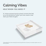 Dr Amen BrainMD GABA Calming Support - 90 Capsules - Promotes Relaxation - Contains Magnesium, Vitamin B6 & Lemon Balm - 90 Servings