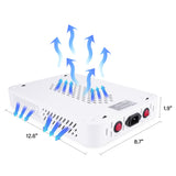 Beelux 1000w LED Grow Light for Indoor Plants Full Spectrum, Upgrade Dual Chips and Dual Switch Plant Grow Lights for Seed Starting Veg and Flower Greenhouse (Actual Power 100W=1000W HPS)