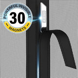 AUGO Garage Door Screen Magnetic Closure - Garage Screen Doors for 1 Car Garage Pull Down - Magnetic Screen Door Mesh - Heavy Duty Weighted Bottom - Pet & Kid Friendly - Keep Open Feature - 9' x 7'