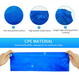 Green Convenience 200 Pack 100 Pairs Disposable Shoe Covers Boot Cover Waterproof, Dust proof, The Size Fit Most, Non-slip, Blue, Protect Your Shoes, Floor, Carpet
