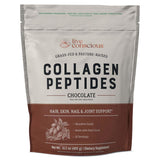 Live Conscious Collagen Peptides Powder - Chocolate Collagen Powder - Hair, Skin, Nail, and Joint Support - Type I & III Grass-Fed Collagen Supplements for Women and Men - 30 Servings - 14.3oz