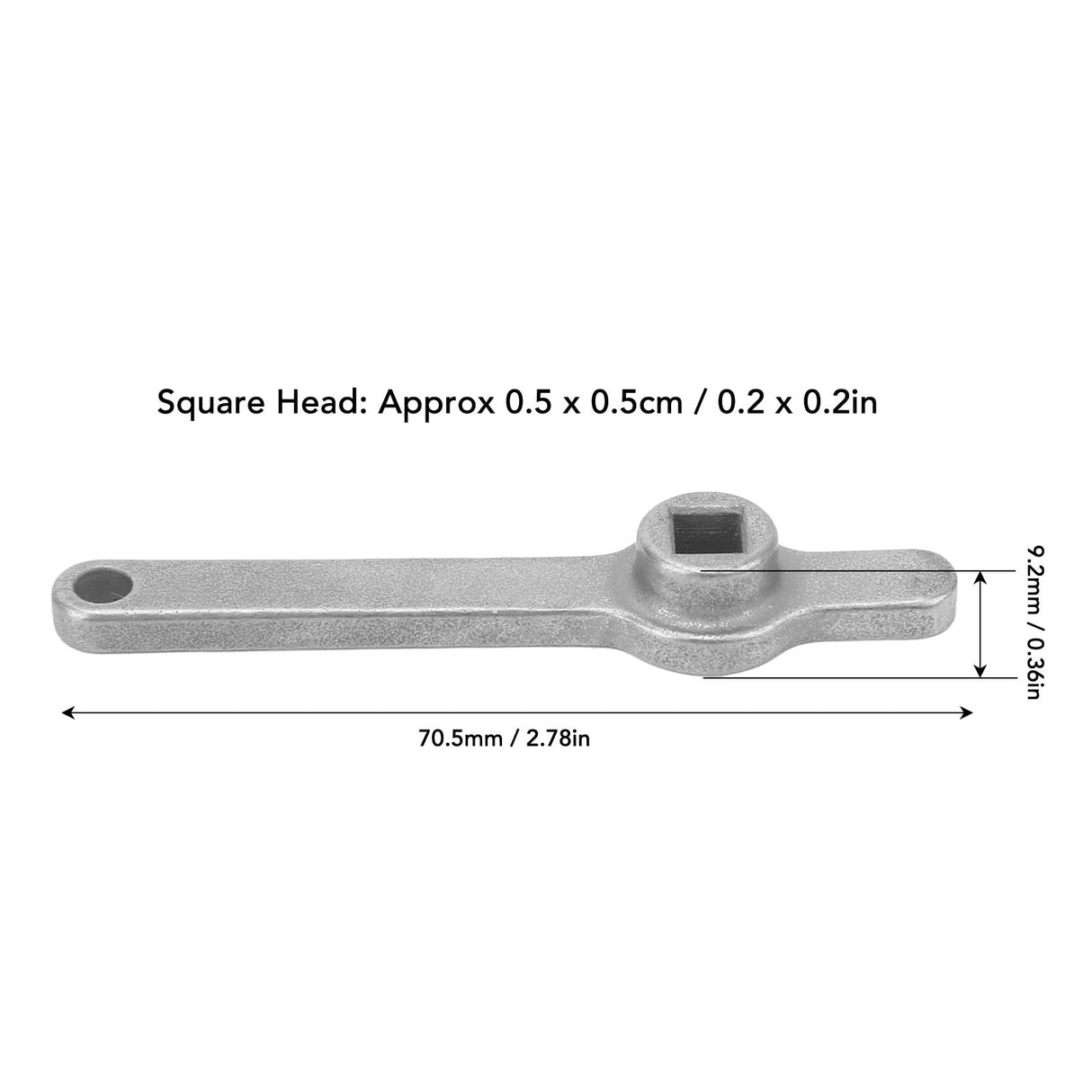 Garosa Air Outlet Handle Stainless Steel Valve Keys Square Integrated Air Outlet Wrench Bleed Hole Key Vent Air Valve Key for Heating Valve