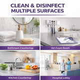 Oxivir Diversey 1 Disinfectant Wipes, AHP Hydrogen Peroxide Cleaner, Multi-Surface Cleaner for Home & Commercial Use, Medium Wipes, 60 Count Slim Canister