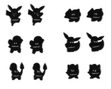 Pokemon Earrings Fashion Jewelry Enamel Character Stud Earrings Set 6 Pack