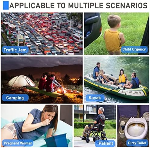 Disposable Emergency Urinal Bag, 12Pack Portable Camping Pee Bags, Travel Pee Bags, Traffic Jam Emergency Portable Urine Bag, Vomit Bags, for Men Women Kids Children Patient