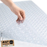 GORILLA GRIP Bath Tub Shower Mat, Bathtub Floor Liner, 35x16 Clear