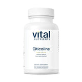 Vital Nutrients - Citicoline - Mental Focus and Attention - 60 Vegetarian Capsules per Bottle - 250 mg