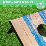 GoSports Portable Cornhole Sets, 8 Styles – Choose 4 x 2 ft or 3 x 2 ft - Boards Include 8 Bean Bags, Travel Case, and Game Rules