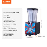 VEVOR Slushie Machine for Home, 34oz Tank Home-use Margarita Machine, Smoothie Frozen Drink Maker with Food-grade Materials, Slushy Machine for Home DIY, Kids' Parties, Black