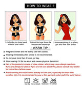 YIANNA Latex Waist Trainer for Women Tummy Control Zipper Underbust Waist Cincher Corset Hourglass Body Shaper Sport Girdle, YA2219-Black-M