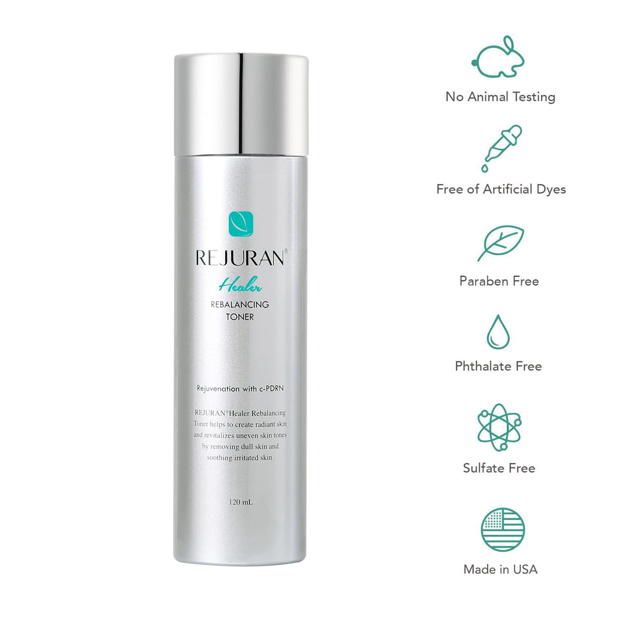 REJURAN® Rebalancing Toner, c-PDRN® – Hydrating & Soothing Toner for Skin Texture, Pore Care & Barrier Support with Salmon DNA. Korean Skin Care (4.05 fl oz)