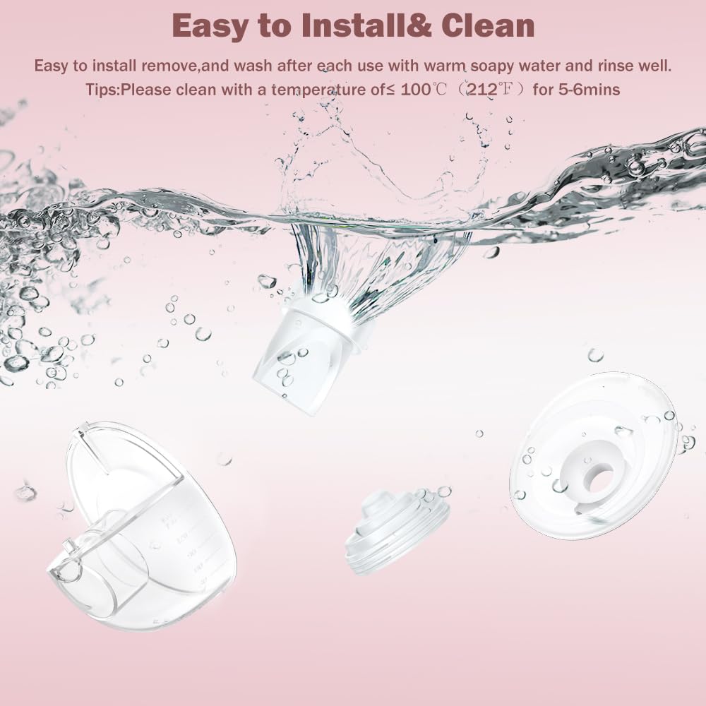 2 Full Set Collector Cup Compatible with Momcozy M5,Only for M5 Breast Pump Replacement Accessories with 24mm Flange, Collector Cup, Duckbill Valve, Diaphragm