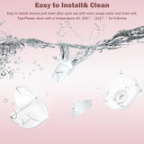 2 Full Set Collector Cup Compatible with Momcozy M5,Only for M5 Breast Pump Replacement Accessories with 24mm Flange, Collector Cup, Duckbill Valve, Diaphragm