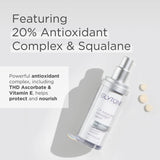 Glytone Age-Defying C+ Vitamin C Serum for Face | 20% Vitamin C, E and Squalane Antioxidant Complex | Reduces Fine Lines & Wrinkles | Hydrating & Anti-Aging Facial Serum for All Skin Types | 1 Fl Oz