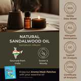 Gya Labs Sandalwood Essential Oil for Serenity & Tranquil Living - 0.34 fl oz - 100% Pure Natural Premium Quality Sandalwood Essential Oils for Skin Care, Diffuser, Perfume, Candle and Soap Making