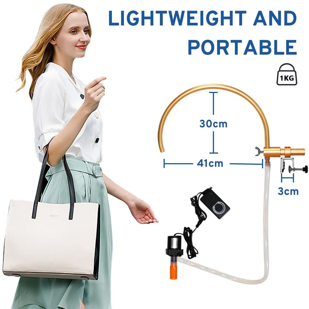 Head Spa Waterfall for Shampoo Bowl,Portable Salon & Spa Equipment,Water Circulation Tools for Hair Salon Equipment,at Home Head Spa