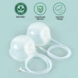 TOVVILD Breast Pump Milk Collection Cup - Compatible with Spectra S1/S2/S9, Not Original Accessories, Replace Breast Pump Kits, 24mm Flange Milk Collector Cup Tubing Parts