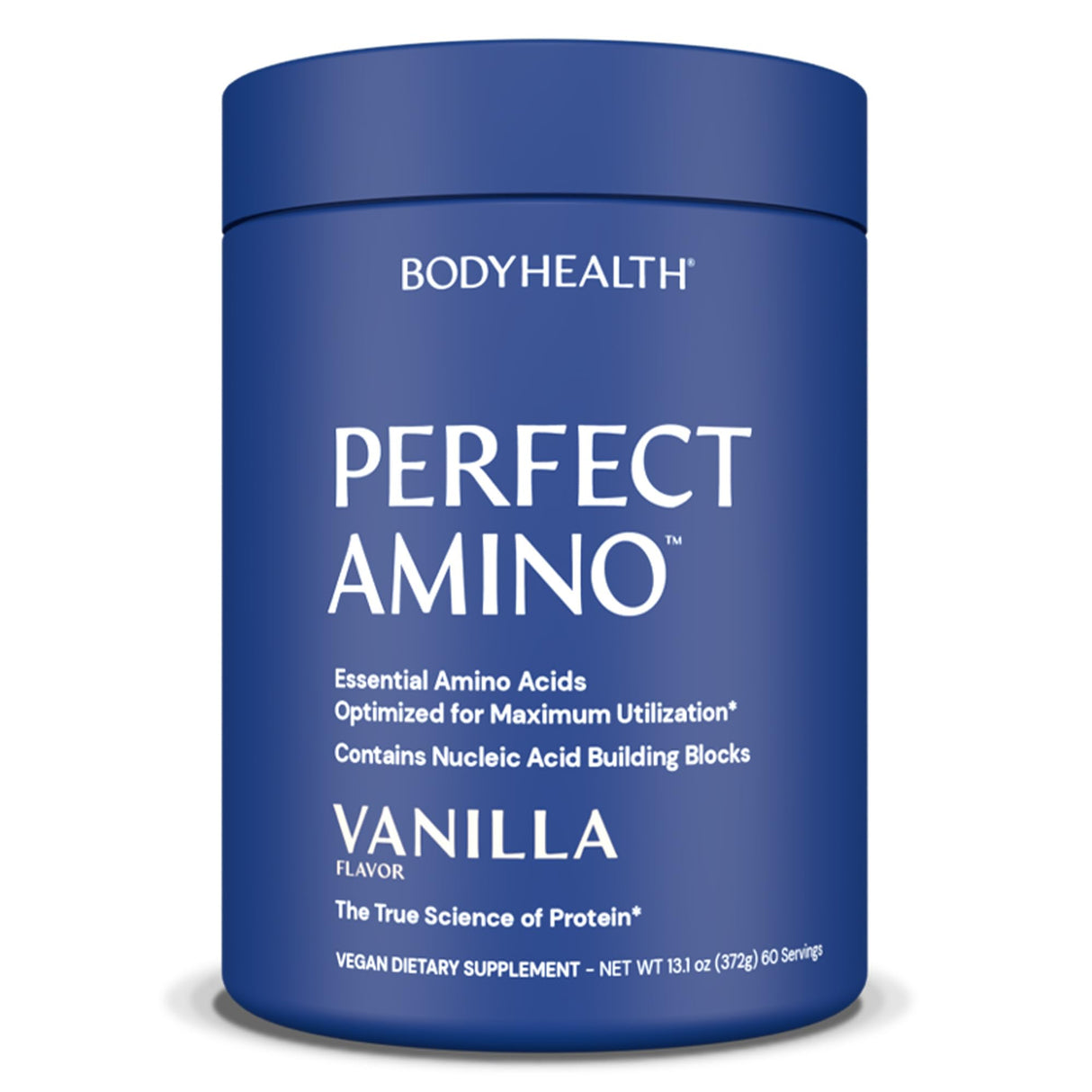 BodyHealth PerfectAmino Powder - BCAA and EAA Powder for Pre and Post Workout - Amino Acid Energy Drink for Men and Women to Support Lean Muscle and Recovery - Vanilla - 60 Servings