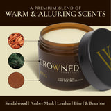 Crowned Skin Body Butter Cologne, King, Warm and Sensual, 4.4 oz