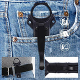 Portable Fixed Blade Knife With Sheath 440c Steel Blade Camping Knife Outdoor With Kydex Sheath In Black And White (Black)