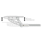 EARTHLITE Massage Table Face Cradle DELUXE ADJUSTABLE - Durable, Fully Adjustable Headrest Platform for massage chairs & tables, Amethyst