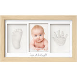 KeaBabies Baby Hand and Footprint Kit, Clay Keepsake Frame (Ash Wood)