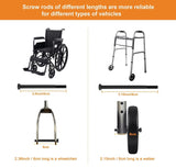 2Pcs 8 Inch Replacement Wheelchair Wheels for Walkers - Environmentally Friendly Rubber Material, Wear-Resistant PU Tires, Anti-Slip, and Durable ABS Wheel Hub (8IN Narrow 2Pcs)