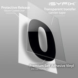 iSYFIX Black Vinyl Numbers Stickers,4 Inch Self Adhesive (2 Sets),Premium Decal Die Cut and Pre-Spaced for Mailbox, Signs, Window, Door, Cars, Trucks, Home, Address Number, Indoor or Outdoor