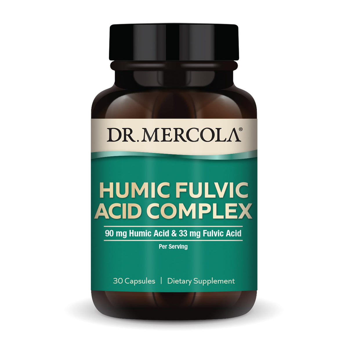 Dr. Mercola Humic Fulvic Acid Complex, 90mg Humic & 33mg Fulvic Acid P ...