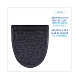 Boardwalk BWK UMBB P000I006M0021430L1 Urinal Mat 2.0, Rubber, 17-1/2" Width, 20" Length, Black (Pack of 6)