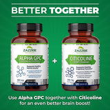 Zazzee Citicoline CDP Choline Capsules and Alpha GPC Choline Capsules