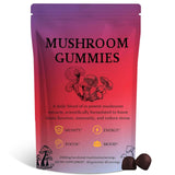 Sky Nutrition Mushroom Gummies, 12 in 1 Mushroom Blend with Lions Mane, Turkey Tail, Organic Reishi, Cordyceps, Immune Support & Energy Boost, Mushroom Supplement for Adults, Non-GMO, 60 Gummies