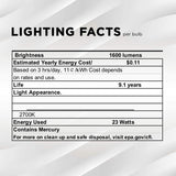 SLEEKLIGHTING - GU24 23Watt 2700K 1600lm 2 Prong Light Bulbs- UL approved-120v 60Hz - Mini Twist Lock Spiral -Self Ballasted CFL Fluorescent Bulbs- 1600lm Warm White 4 Pack (100 Watt Equ)