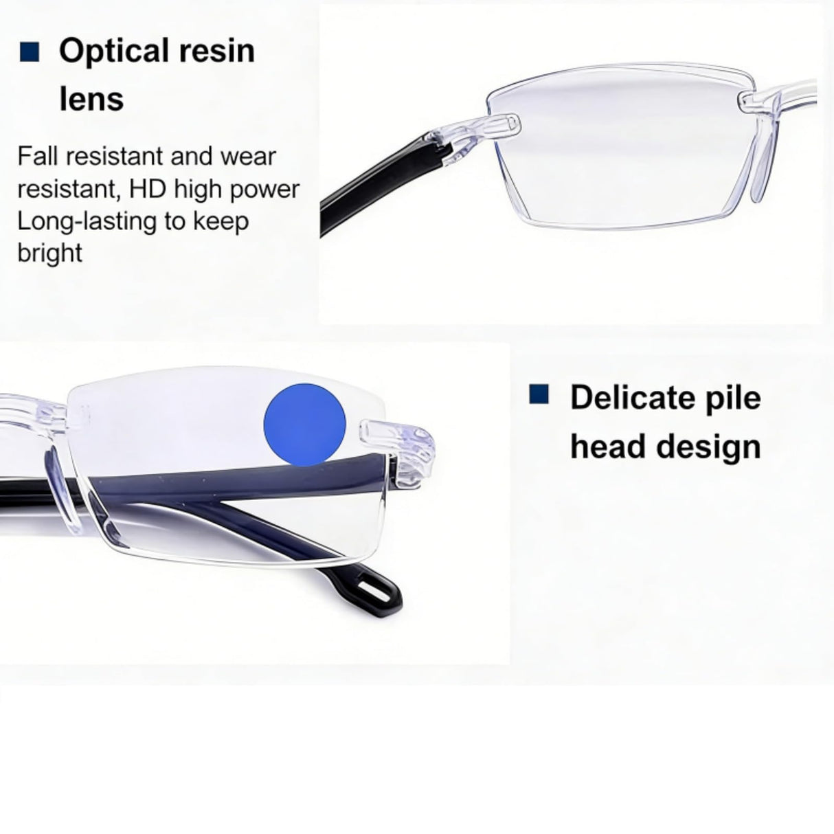 2026 Self Intelligent Dual Focus Glasses, Adjustable Auto Focus Eyeglasses with Case and Glasses Cloth for Women Men (2PCS-A)