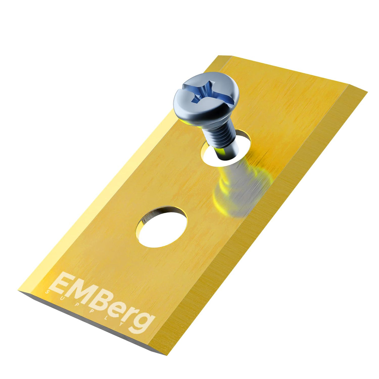 EMBerg Blades for Luba - Titanium Coated - 48 Blades (6 Sets) Robotic Lawn Mower Blade Compatible with Mammotion Endurance - Fits AWD 5000, 3000, 1000 - Replacement Blades for Superior Performance