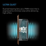 AC Infinity AIRTAP T4 Bronze, Register Booster Fan for 4” x 10” Vents, Thermostat Control Improves Heating & Cooling, Quiet 10-Speed Remote Control & Bluetooth App. ONLY FITS 4” x 10” Duct Openings
