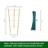 Cambaverd Plant Trellis Indoor, 16in Bamboo Trellises, 6 Pack Small Trellis