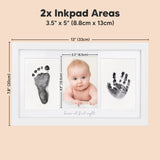 Inkless Hand and Footprint Kit, Boy Girl Newborn Keepsake (Alpine White)