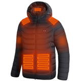 CHANGEOWN Heated Jackets for Women & Men, Dual-Control 15 Heating Zones Unisex Heating Jacket Coat with Battery, 3 Heating Levels Windproof & Waterproof Heating Jacket for Winter Outdoor, Medium