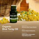 Gya Labs Blue Tansy Essential Oils for Skin - 100% Pure Natural Organic Blue Tansy Oil for Face, Diffuser, Candle Making (0.17 Fl Oz)